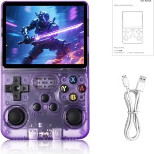 Tekko Game Console, Handheld Retro Game Console with 35,000+ Games, 3.5" IPS Screen, and Dual TF Card 128 GB System, Supports 20+ emulators and Features HDMI and TV Output