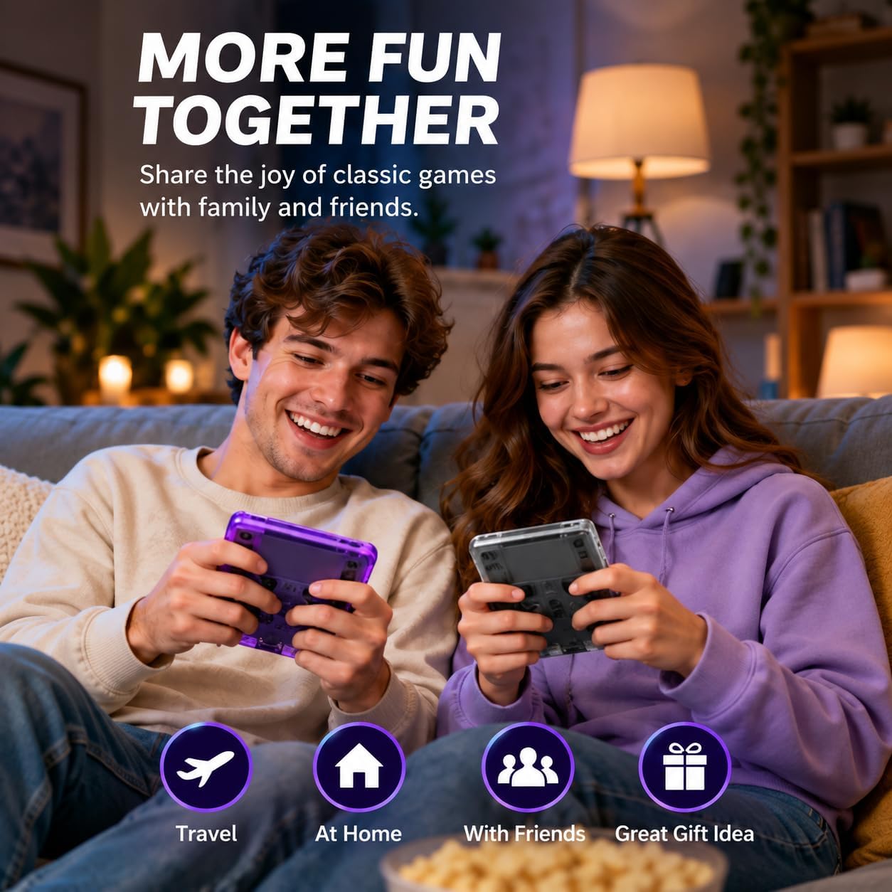 Tekko Game Console, Handheld Retro Game Console with 35,000+ Games, 3.5" IPS Screen, and Dual TF Card 128 GB System, Supports 20+ emulators and Features HDMI and TV Output - Image 6