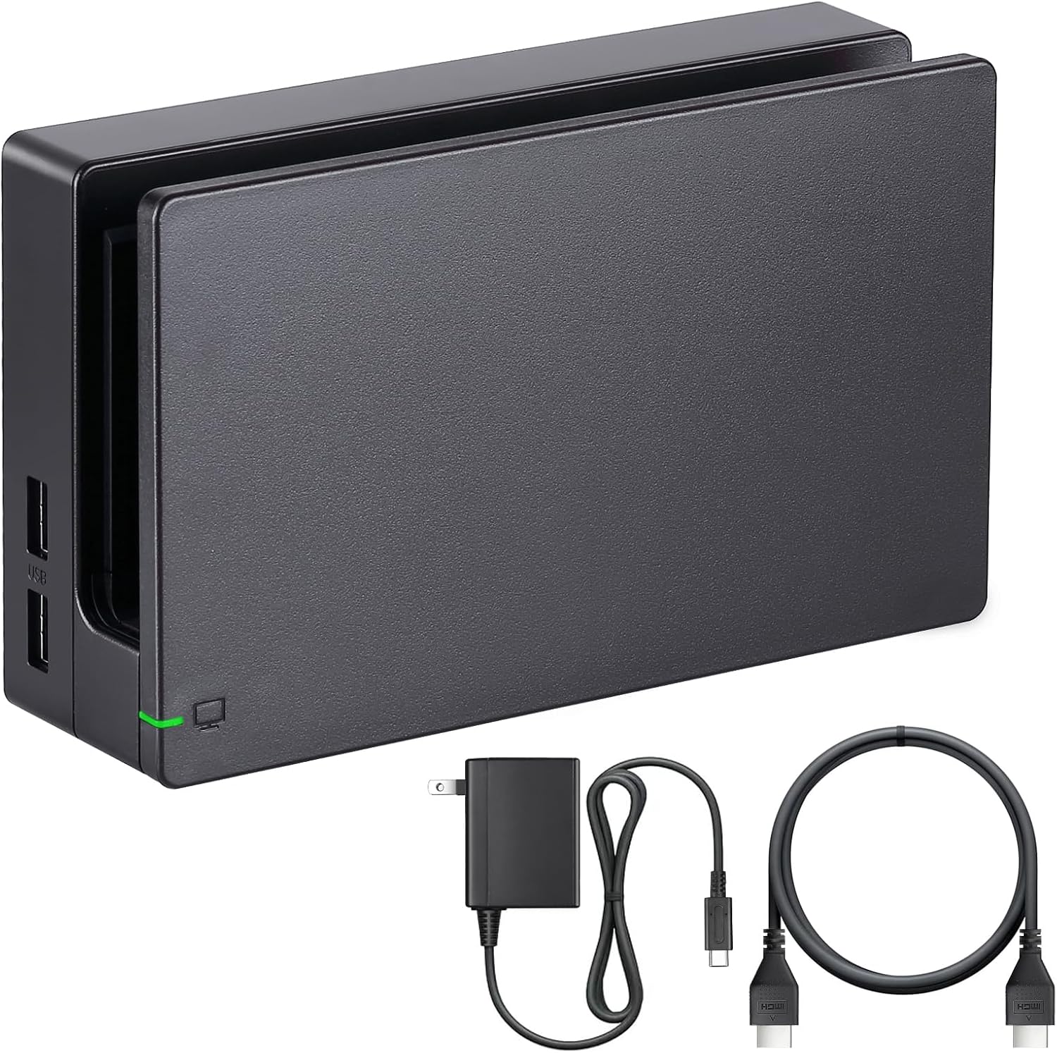 TV Dock Station for Switch - 3-in-1 Replacement TV Base Docking Station Set with Upgraded IC Module, Charger, HDMI Cable Accessories for Switch Console - Not for Switch 2