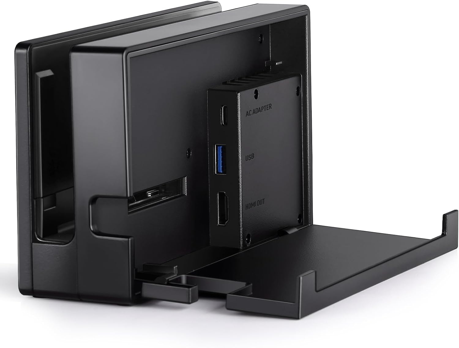 TV Dock Station for Switch - 3-in-1 Replacement TV Base Docking Station Set with Upgraded IC Module, Charger, HDMI Cable Accessories for Switch Console - Not for Switch 2 - Image 6