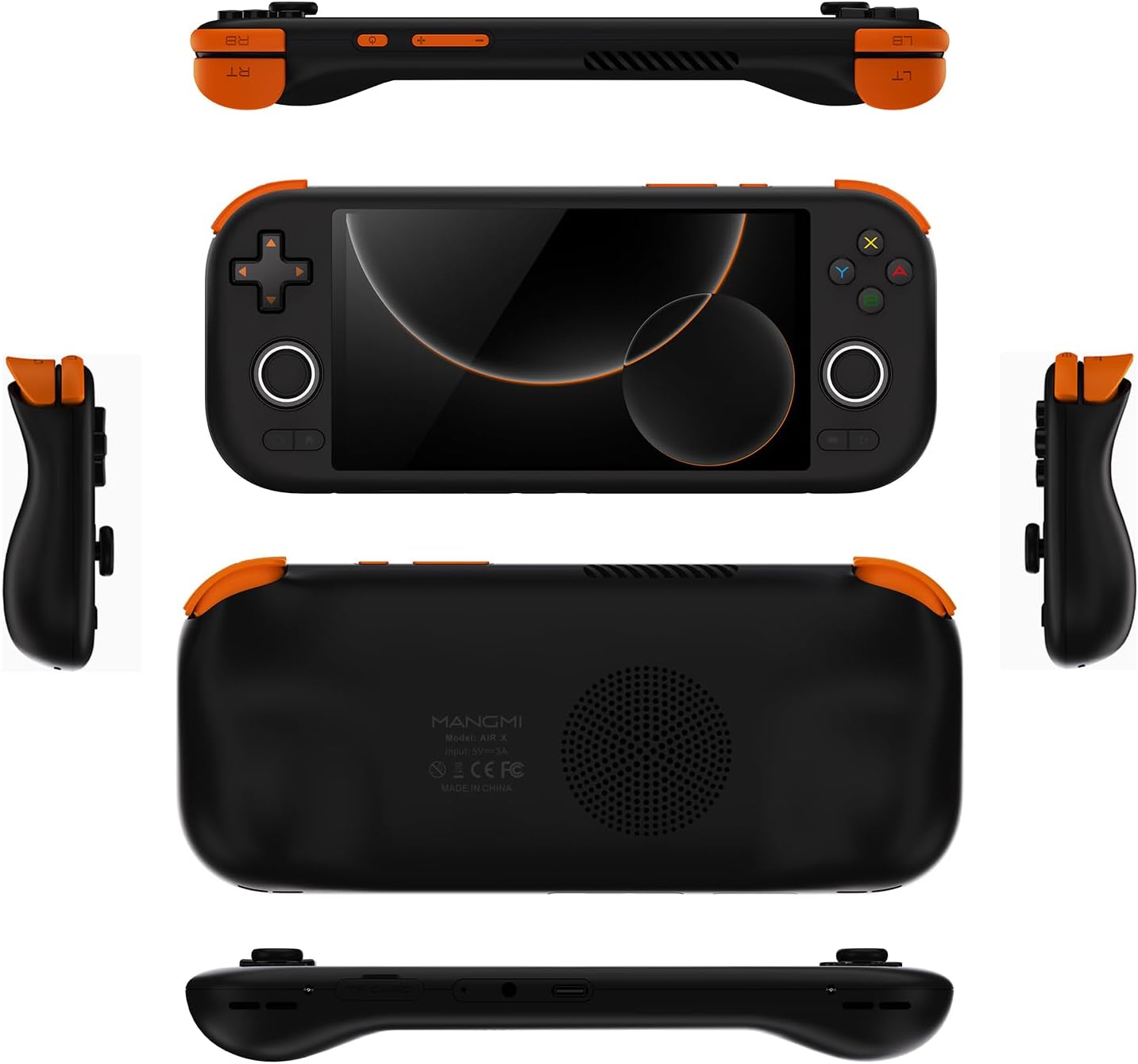 MANGMI AIR X Android Handheld Game Console, 5.5" FHD IPS, 4GB+64GB, Black - Image 9