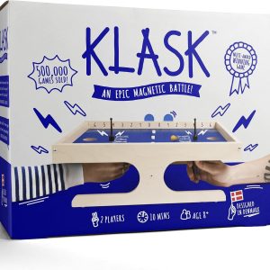 KLASK Magnetic Tabletop Game- Half Air Hockey, Half Foosball, Ages 8+