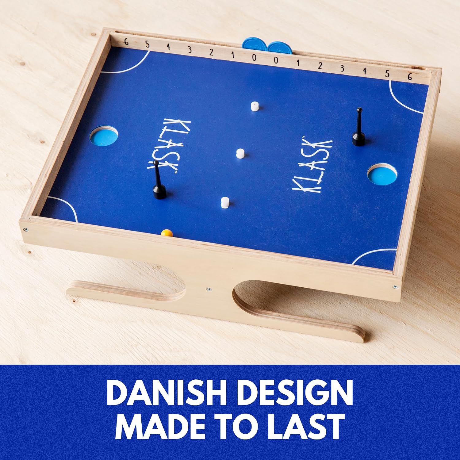 KLASK Magnetic Tabletop Game- Half Air Hockey, Half Foosball, Ages 8+ - Image 2
