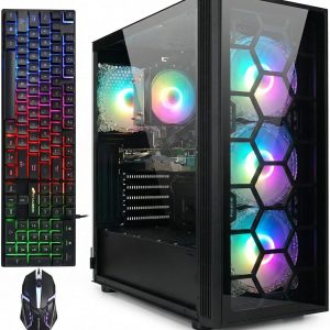 STGAubron Gaming PC Desktop,Core i3-10100F,GTX 1660S 6G,16GB DDR4,512G SSD