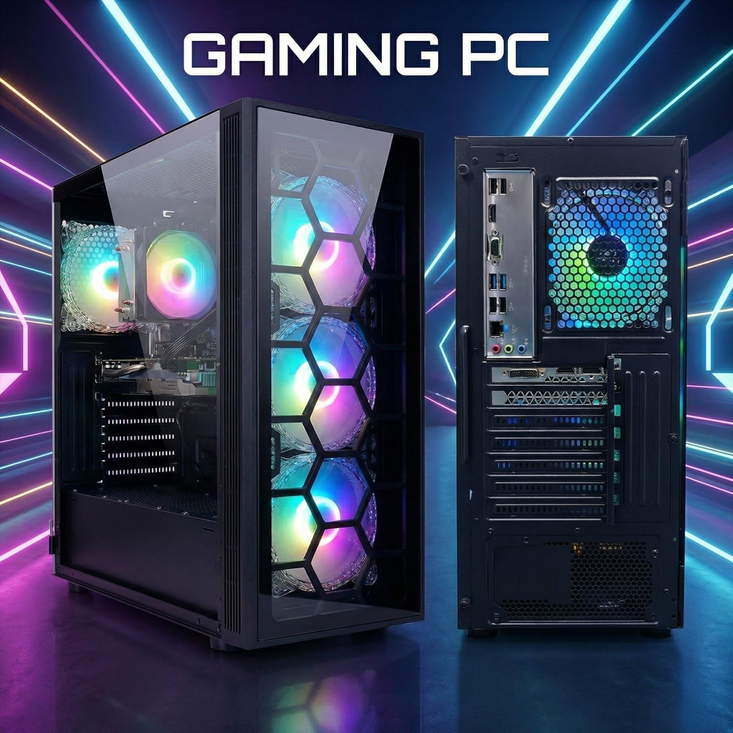 STGAubron Gaming PC Desktop,Core i3-10100F,GTX 1660S 6G,16GB DDR4,512G SSD - Image 3